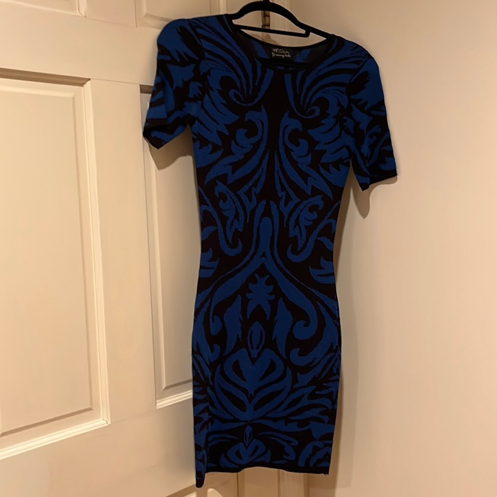 Black/blue dress